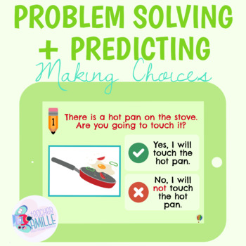 Preview of Problem Solving + Predicting: Making Choices - BOOM Cards™ for Distance Learning