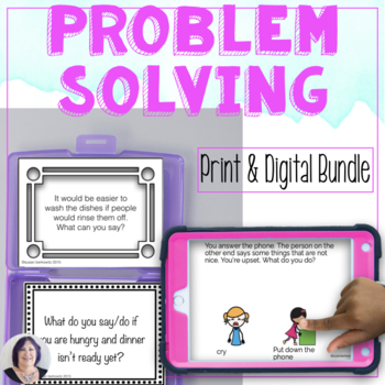 Preview of Problem Solving Speech Therapy Activity Bundle for Language Skills