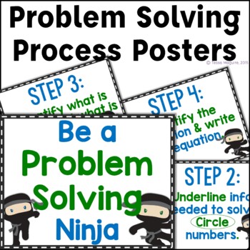 Preview of Problem Solving Process Posters | Word Problem Strategy