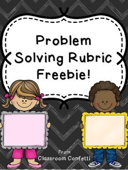 Preview of Problem Solving Rubric Freebie