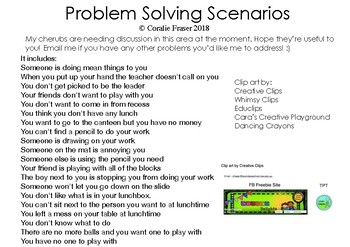 problem solving scenarios kindergarten
