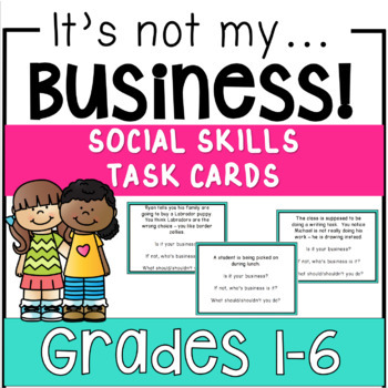 Preview of Conversation Skills Activity - Social Skills Task Cards for Therapy