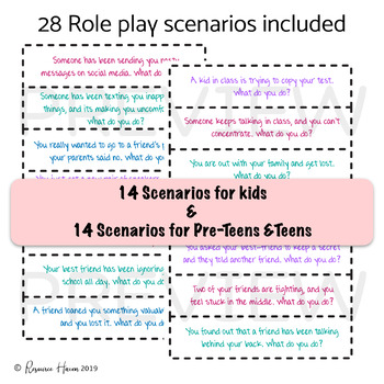 Technology Role Play Scenarios for Students & Teachers