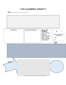 Preview of Problem Solving Step by Step worksheet