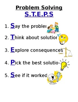 problem solving steps grade 1