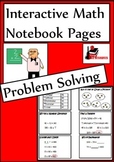 Problem Solving Strategies Lesson for Interactive Math Notebooks
