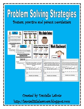 Preview of Problem Solving Strategies: Parent Newsletters, Posters and More