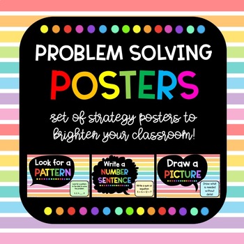 Preview of Problem Solving Strategies Posters