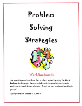 problem solving strategies working backwards