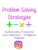 Problem Solving Strategies for Maths - Instagram Theme FREEBIE