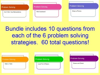 Preview of Problem Solving Strategy Bundle - Covering each problem solving strategy