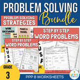 Problem Solving Strategy Posters & Word Problem Step by St