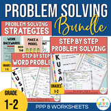 Problem Solving Strategy Posters & Worksheets - Grade 1 and 2