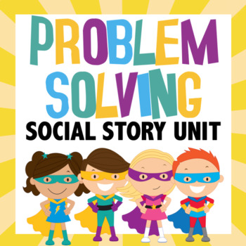 Preview of Problem Solving Superhero social story unit