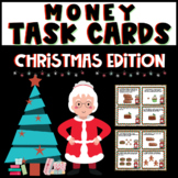 Problem Solving TASK CARDS with MONEY CHRISTMAS EDITION WI