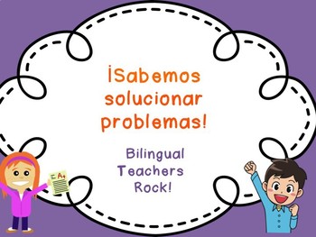Preview of Word Problems Spanish Editable