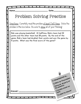 problem solving two step problems lesson 7.10 answer key