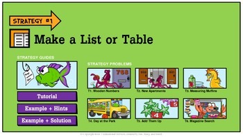 Preview of Problem Solving Unit 1: Make a List or Table