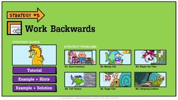 Preview of Problem Solving Unit 5: Work Backwards