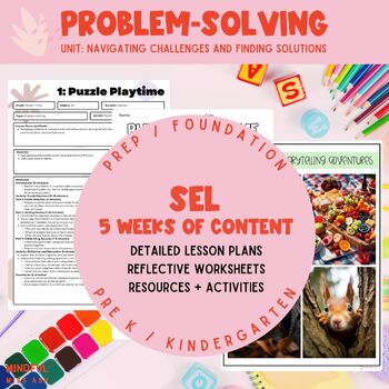 Preview of Problem Solving Unit | SEL | Social Emotional Learning | Prep Pre-K Kinder