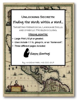 Preview of Problem Solving: Unlocking Secrets: Finding the Words Within a Word.