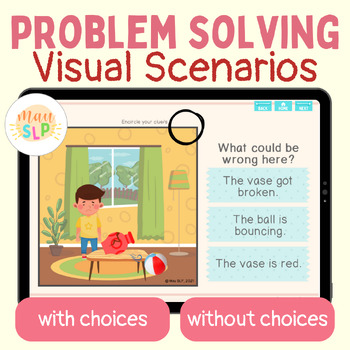 Preview of Problem Solving: Visual Scenarios Boom Cards™