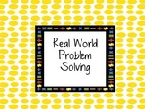 Problem Solving Word Problems Card Set Common Core Math