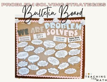 Preview of Problem Solving, Word Problems Math Bulletin Board