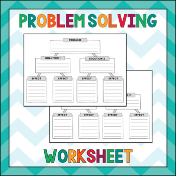 Preview of Problem Solving Worksheet - Printable Template