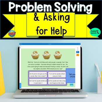 Preview of Problem-Solving and Asking for Help Boom Cards