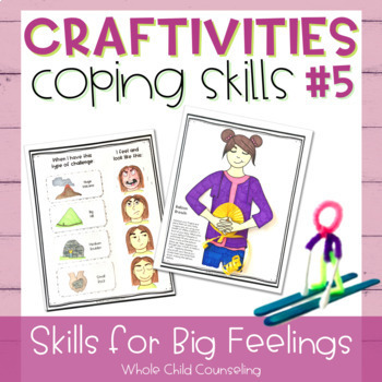 Preview of Problem Solving and Breathing Coping Strategy Crafts Feelings Activity Set 5
