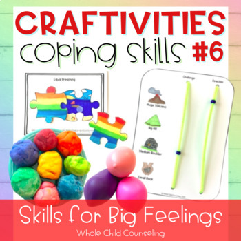Preview of Problem Solving and Breathing Social Emotional Learning Craft Projects Set 6