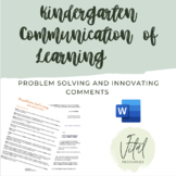 Problem Solving and Innovating Kindergarten Communication 