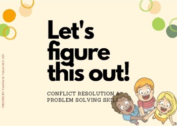 Preview of Problem Solving skills conflict resolution  workbook