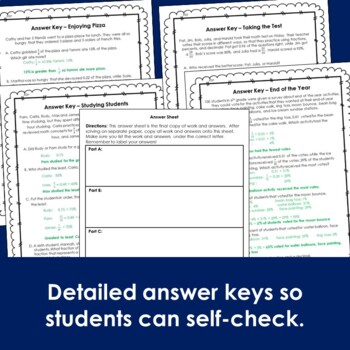 problem solving with fractions decimals and percentages