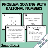 Rational Number Word Problems Activity | Multi-Step Problem Solving Practice