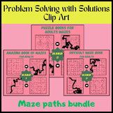Problem Solving with Solutions Clip Art/Growth Mindset Puz