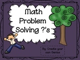Problem Solving with word problems and review