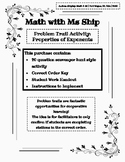 Problem Trail Activity: Properties of Exponents