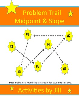 Preview of Problem Trail: Midpoint and Slope (Distance Learning)