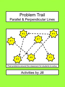Preview of Problem Trail: Parallel and Perpendicular Lines (Distance Learning)