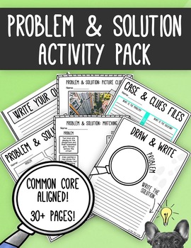 Preview of Problem and Solution Activity Pack [Common Core]