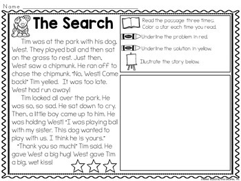 Problem and Solution Reading Passages by Miss DeCarbo | TpT