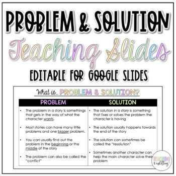 Preview of Problem and Solution Google Teaching Slides