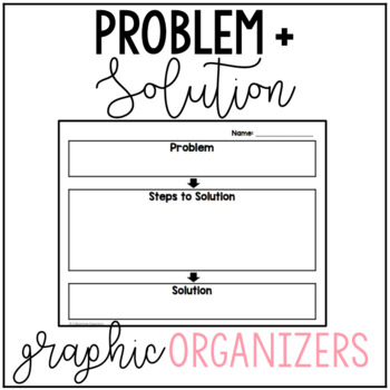 problem solution graphic organizer 5th grade