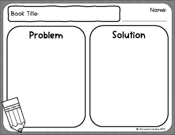 Preview of Problem and Solution Graphic Organizer | Use with any book!