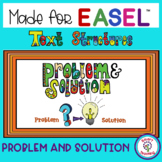 Problem and Solution Non Fiction Text Structure Easel Resource