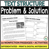 Problem and Solution Passages Text Structure Worksheets Gr