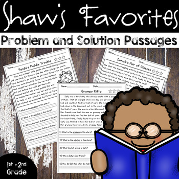 Preview of Problem and Solution Reading Comprehension Passages w/Questions