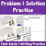 Problem and Solution Task Cards & Writing Practice
